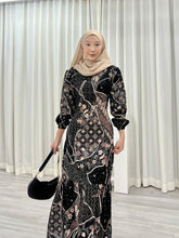 Load image into Gallery viewer, Batik Square Neck Ruffle Dress - Laiya

