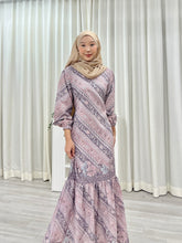 Load image into Gallery viewer, Batik Square Neck Ruffle Dress - Ahina
