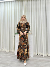 Load image into Gallery viewer, Batik Square Neck Ruffle Dress - Rina
