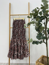 Load image into Gallery viewer, Mermaid Pleated Batik Skirt - Floral land
