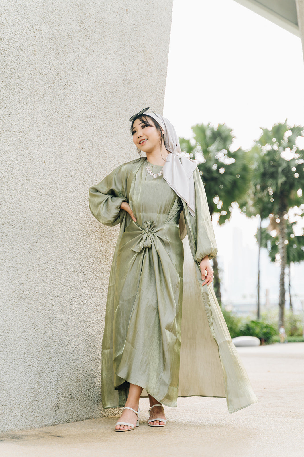 Fairy Abaya Misty Sage Happy Vibes Fairy Abaya Misty Sage Happy Vibes