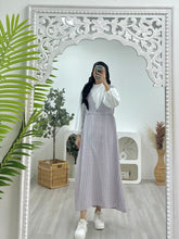 Load image into Gallery viewer, Stripe Slip on Dress With Inner
