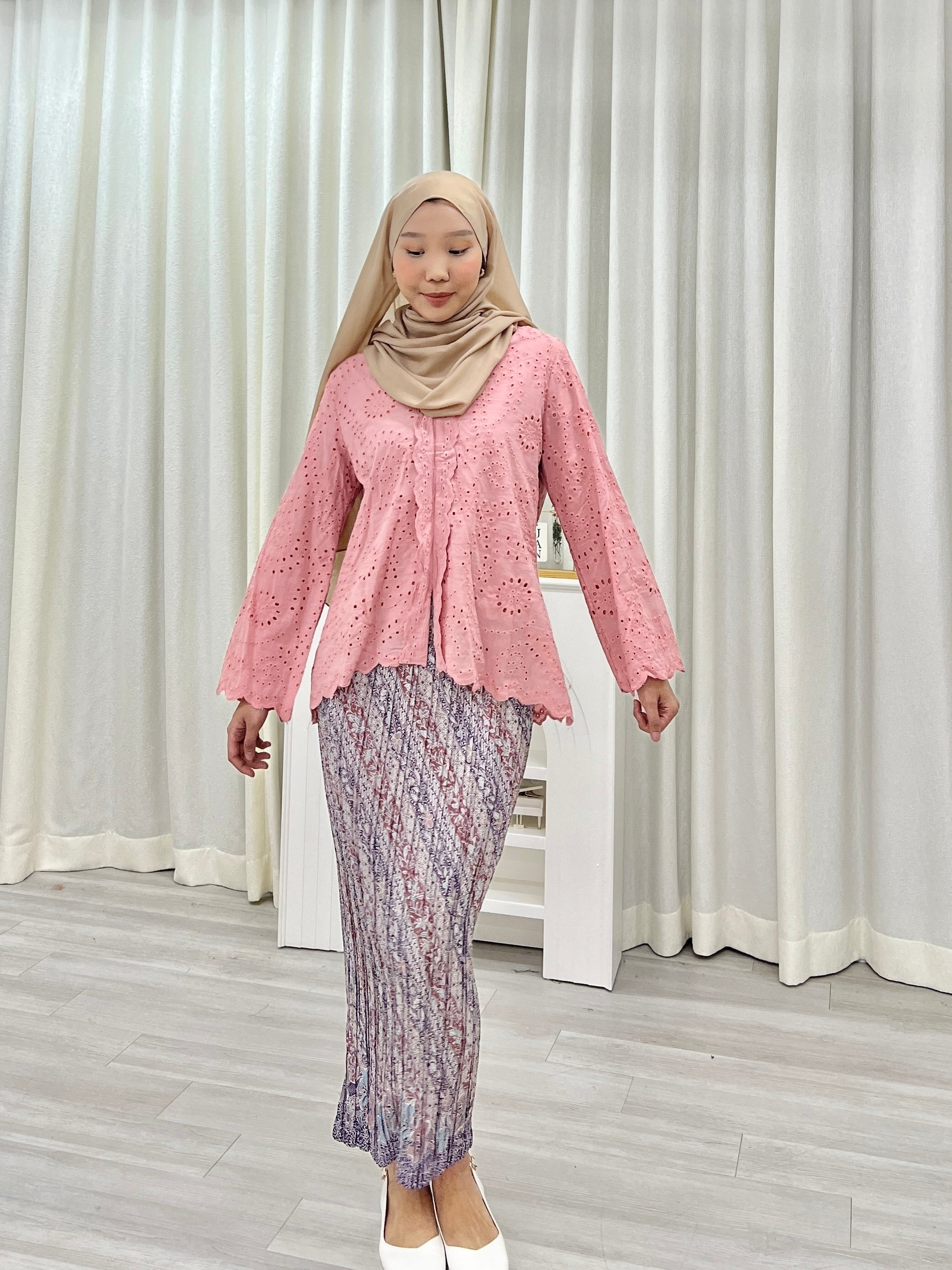 Zara Kebaya Eyelet Top