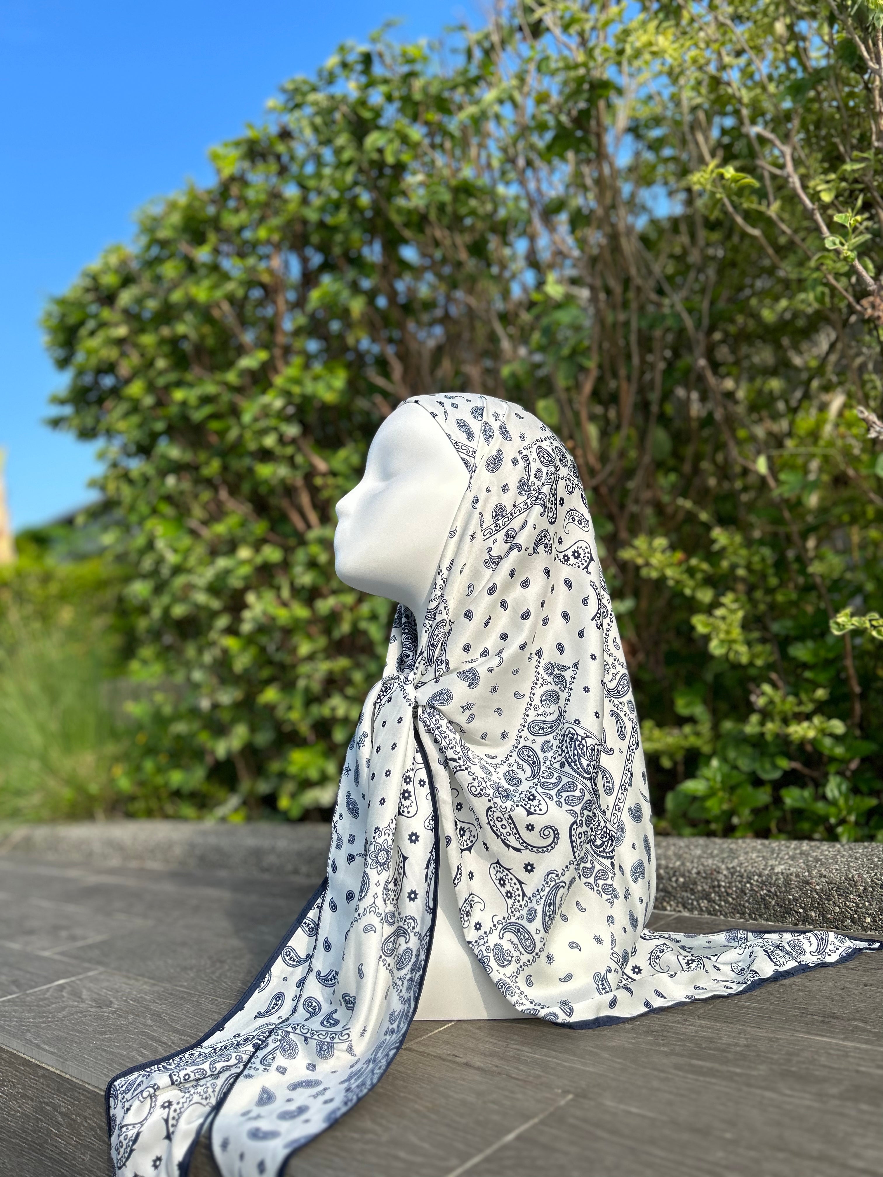 Triangle Satin Shawl - Bandana