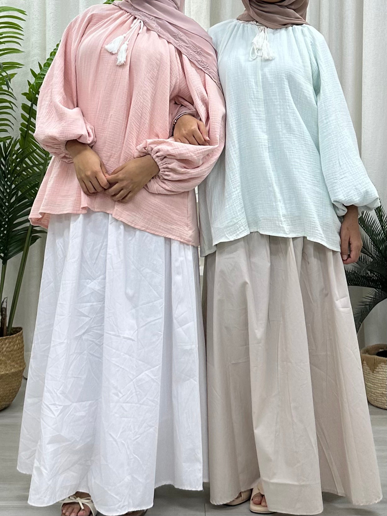 Tassel Cotton Foam Blouse