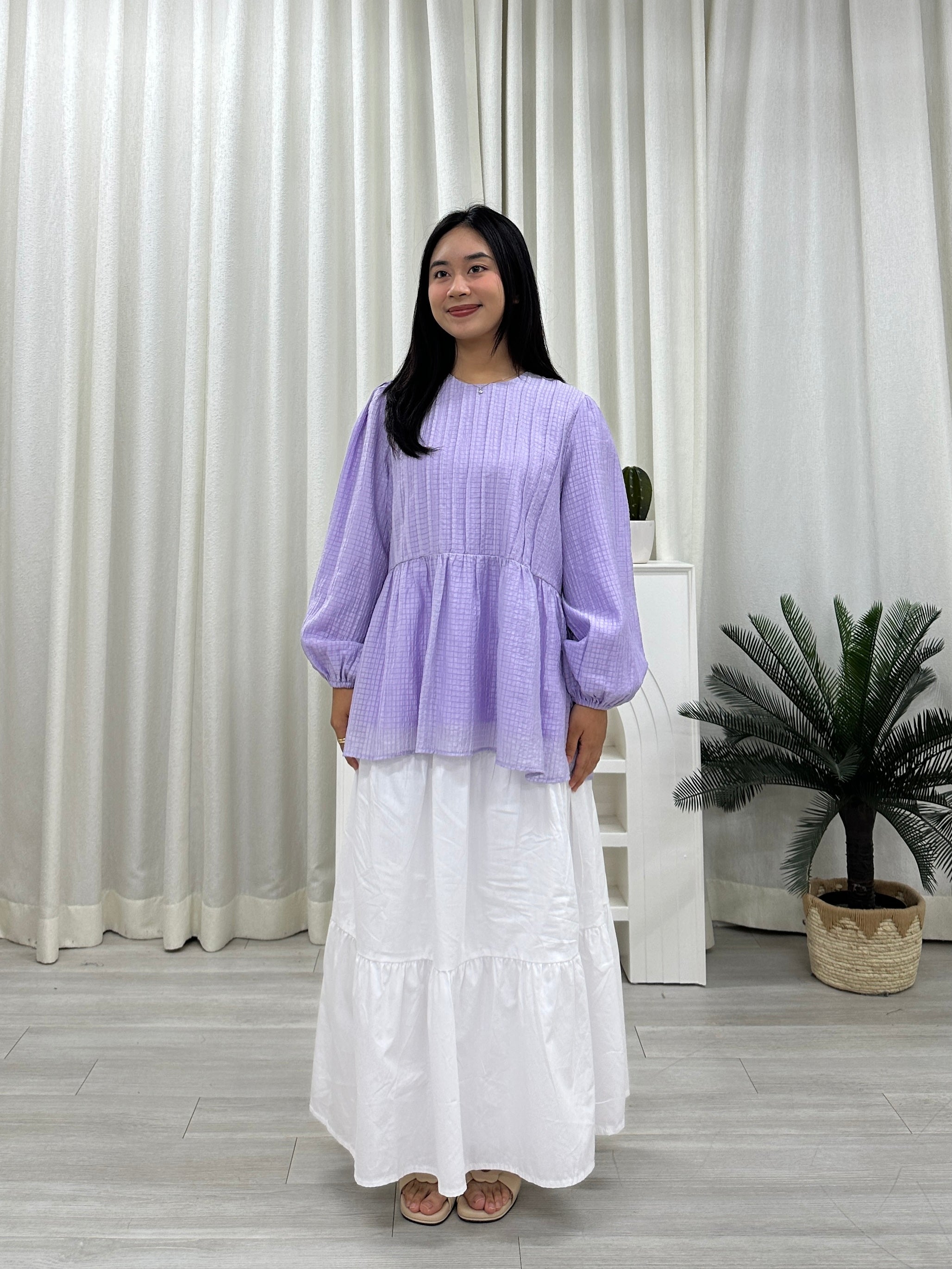 Doll Pleats Peplum Top