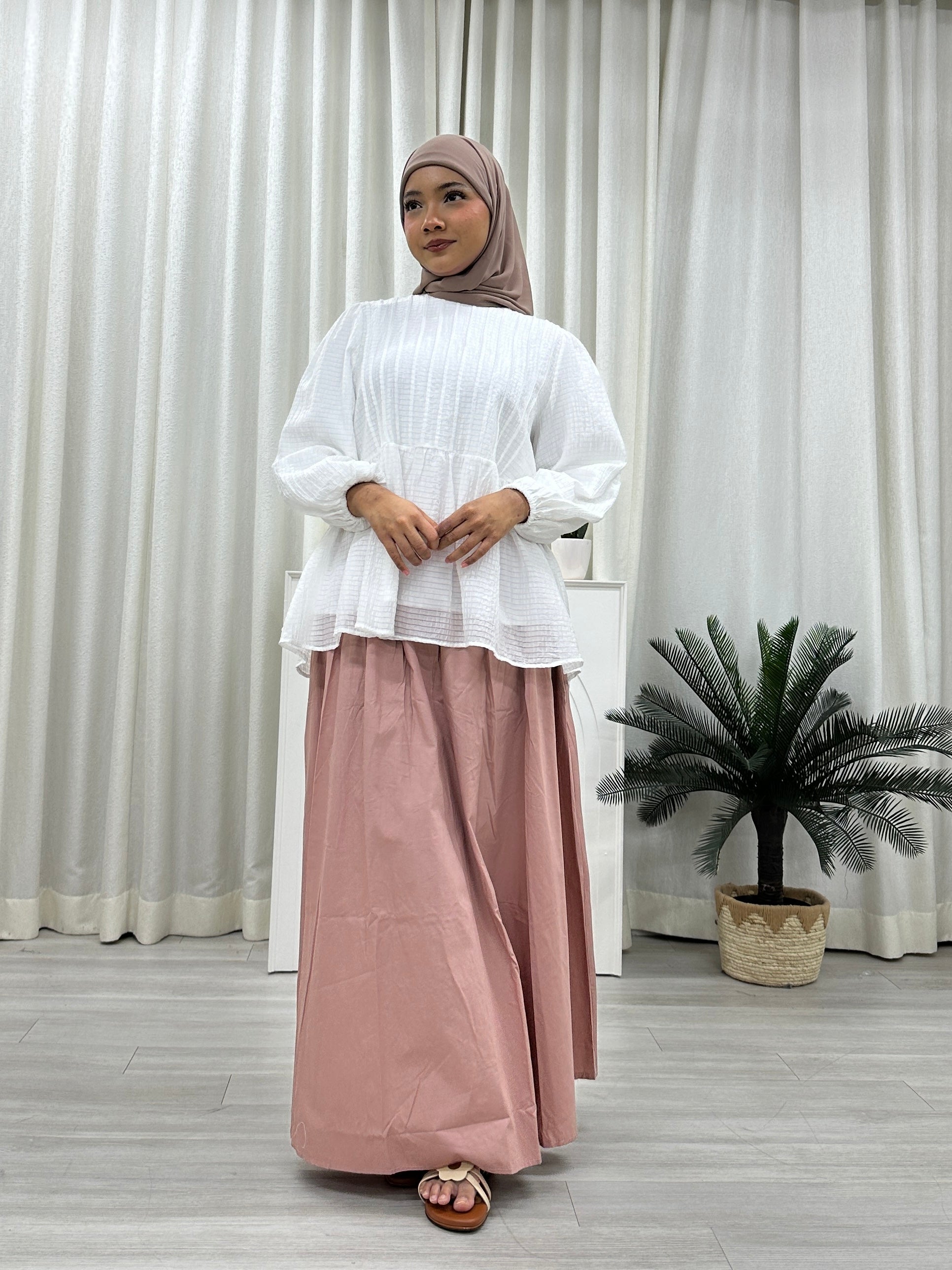 Doll Pleats Peplum Top