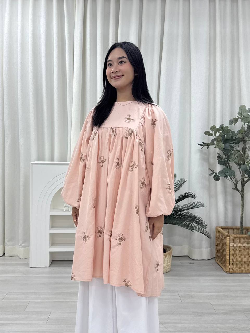 Embo Babydoll Tunic - Ashira Pockets