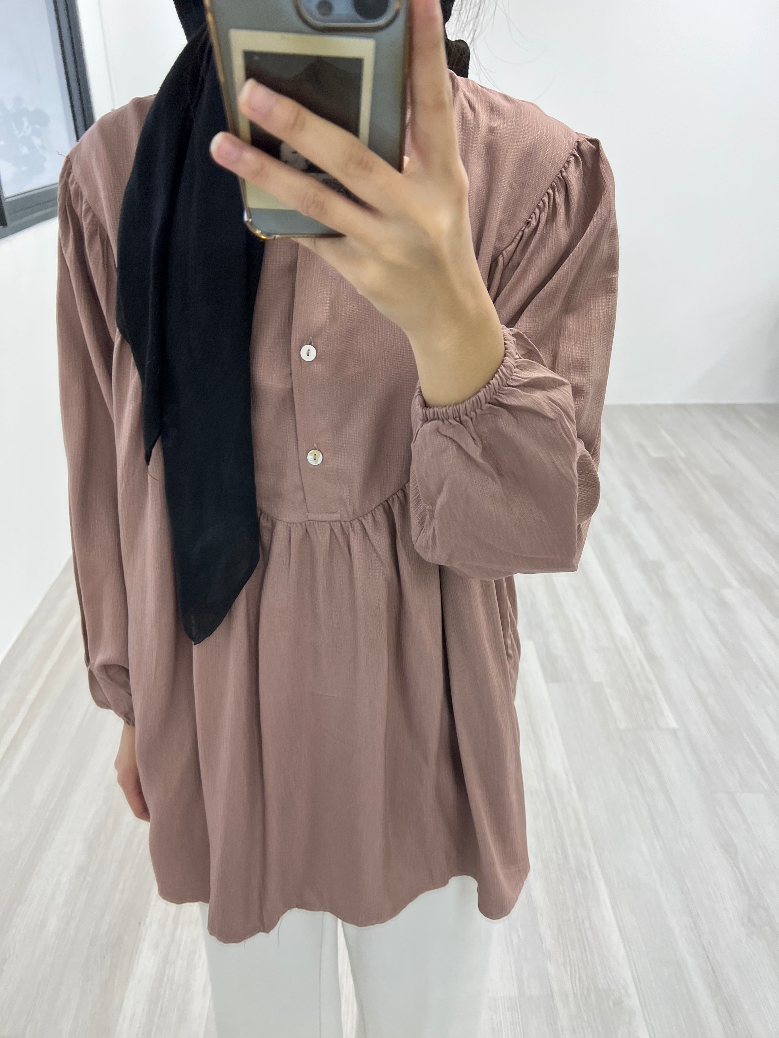 Modest Button-up Blouse