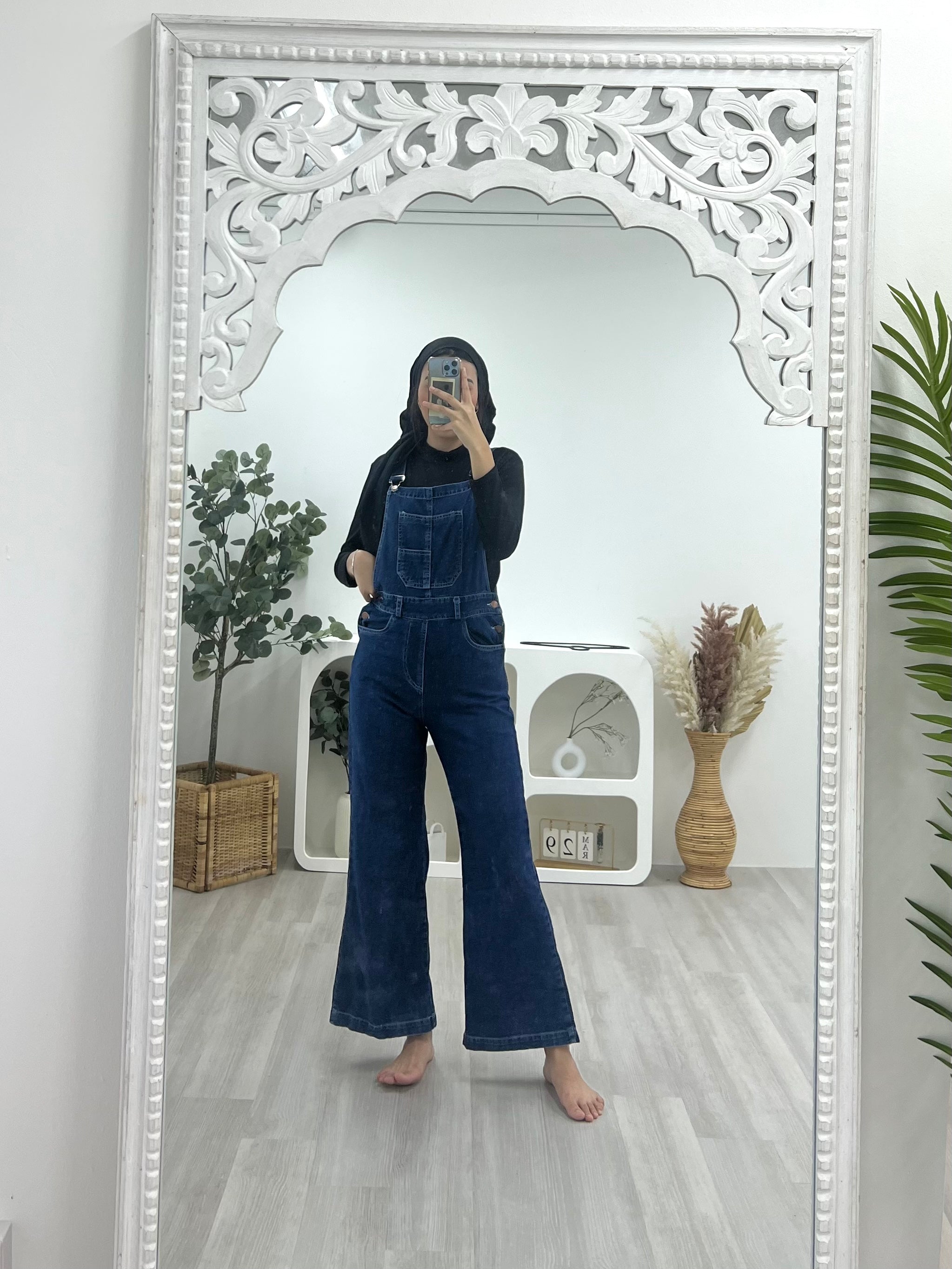 Denim Pinafore Overalls