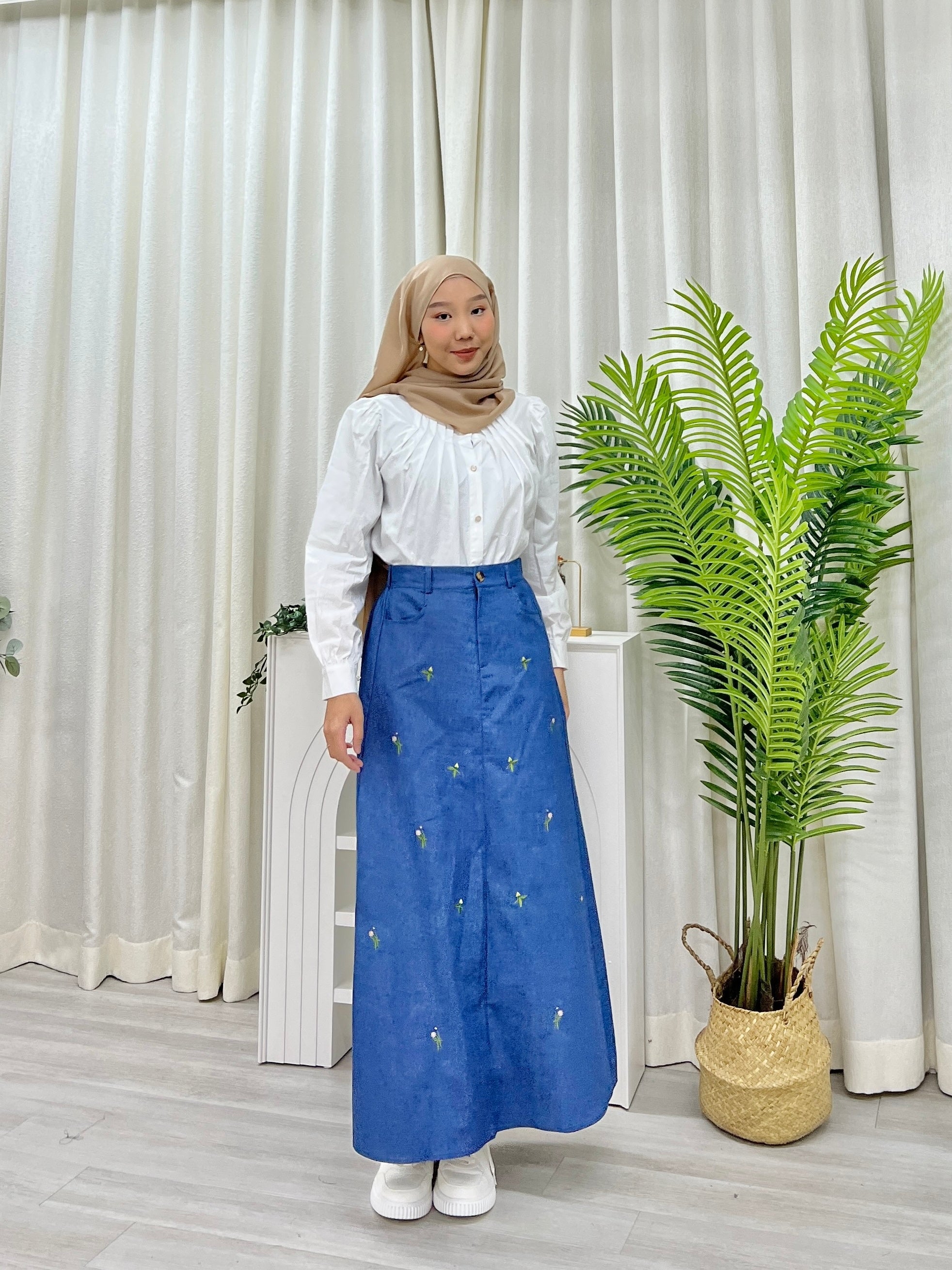 Lily Spring Denim Skirt