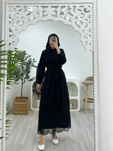 Load image into Gallery viewer, Safeeya Lace Ruffle Dress
