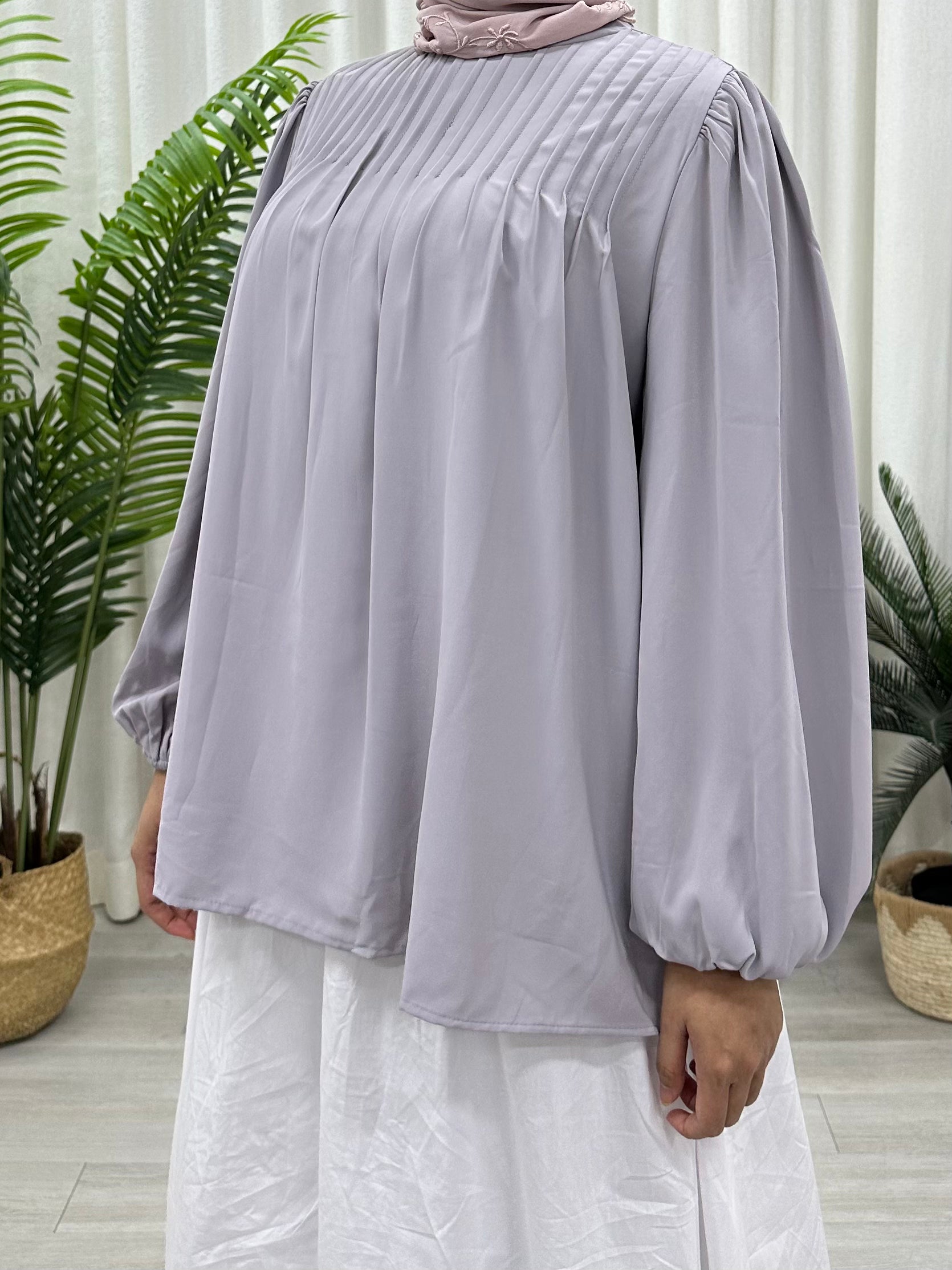 Rina Pleats Polyester Top Soft