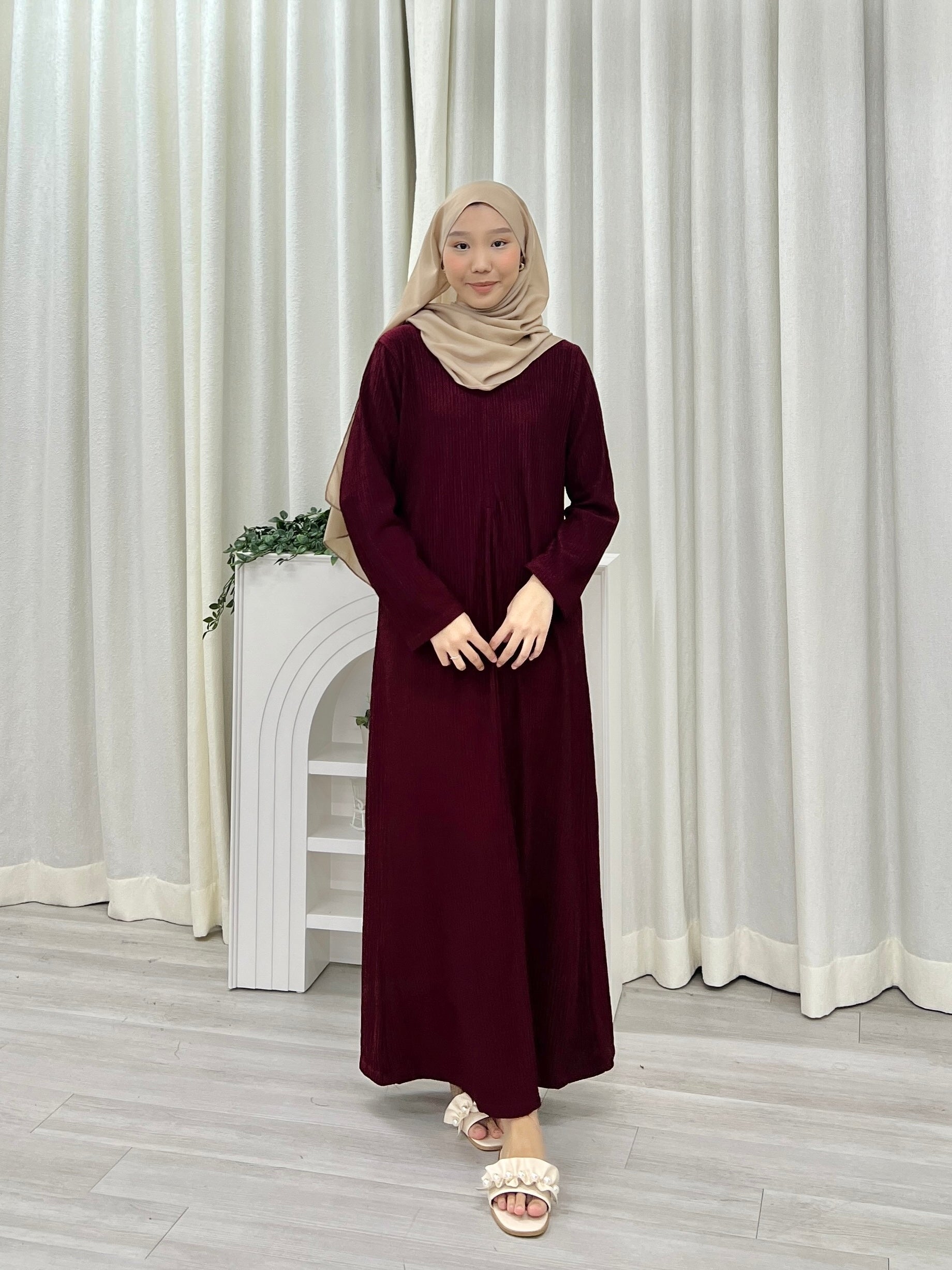 Miya Elegant Pleated Dress