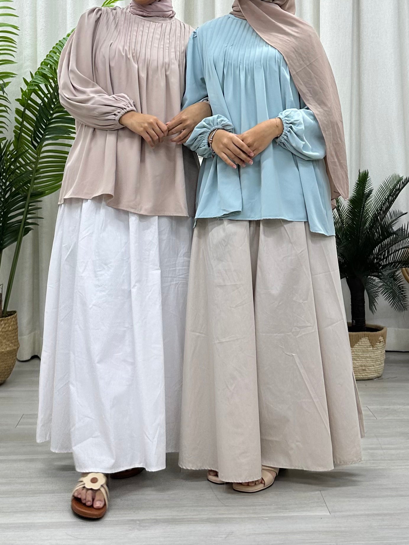 Rina Pleats Polyester Top Soft