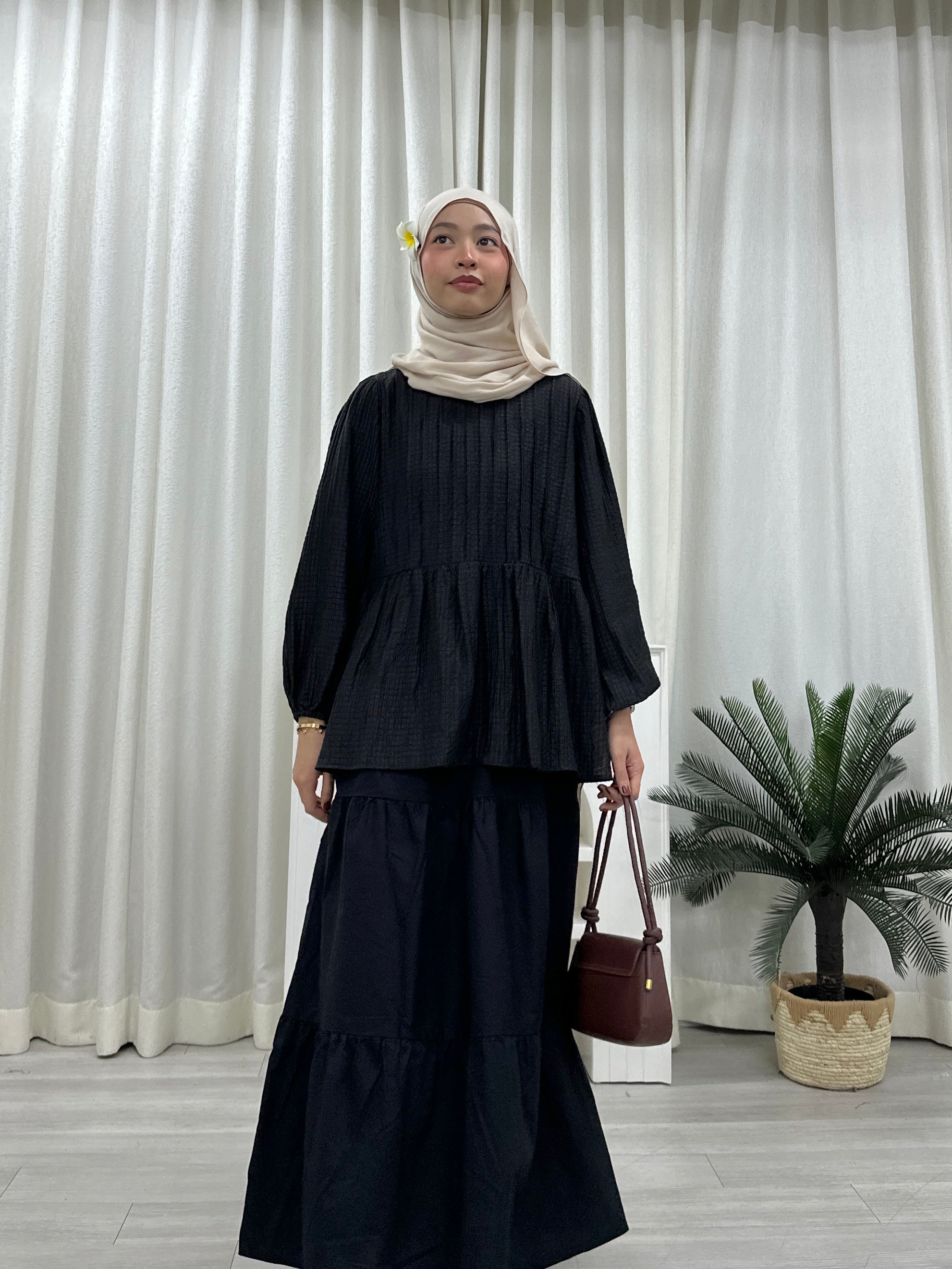 Doll Pleats Peplum Top