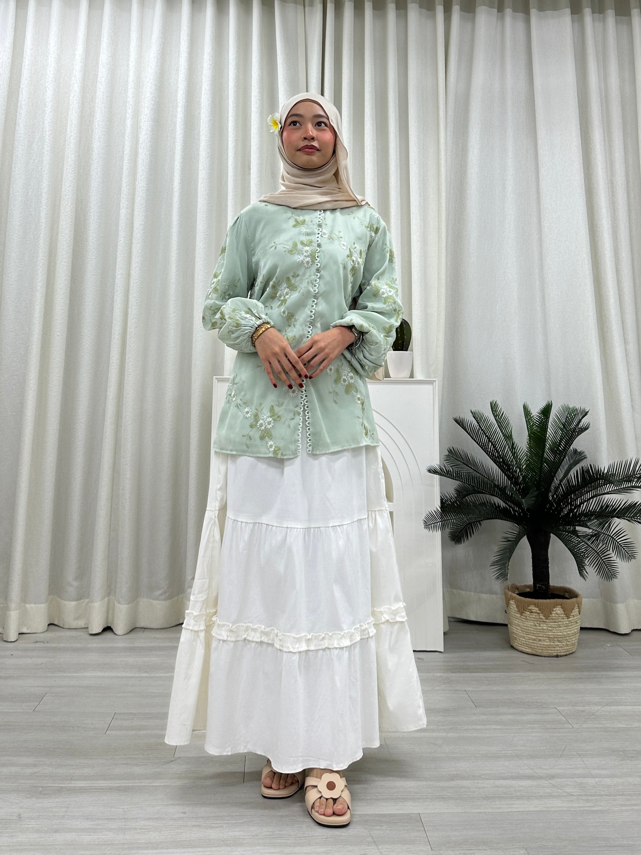 Wanderlace Blouse - Mira Attached sash