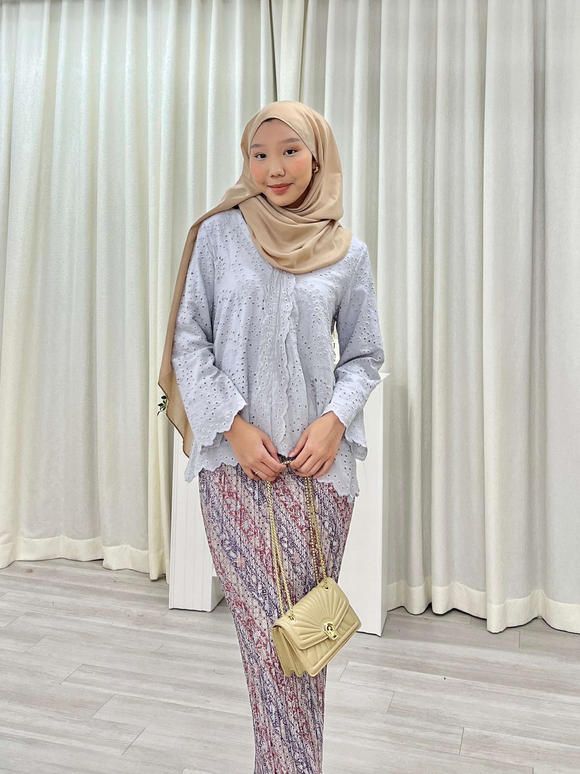 Zara Kebaya Eyelet Top