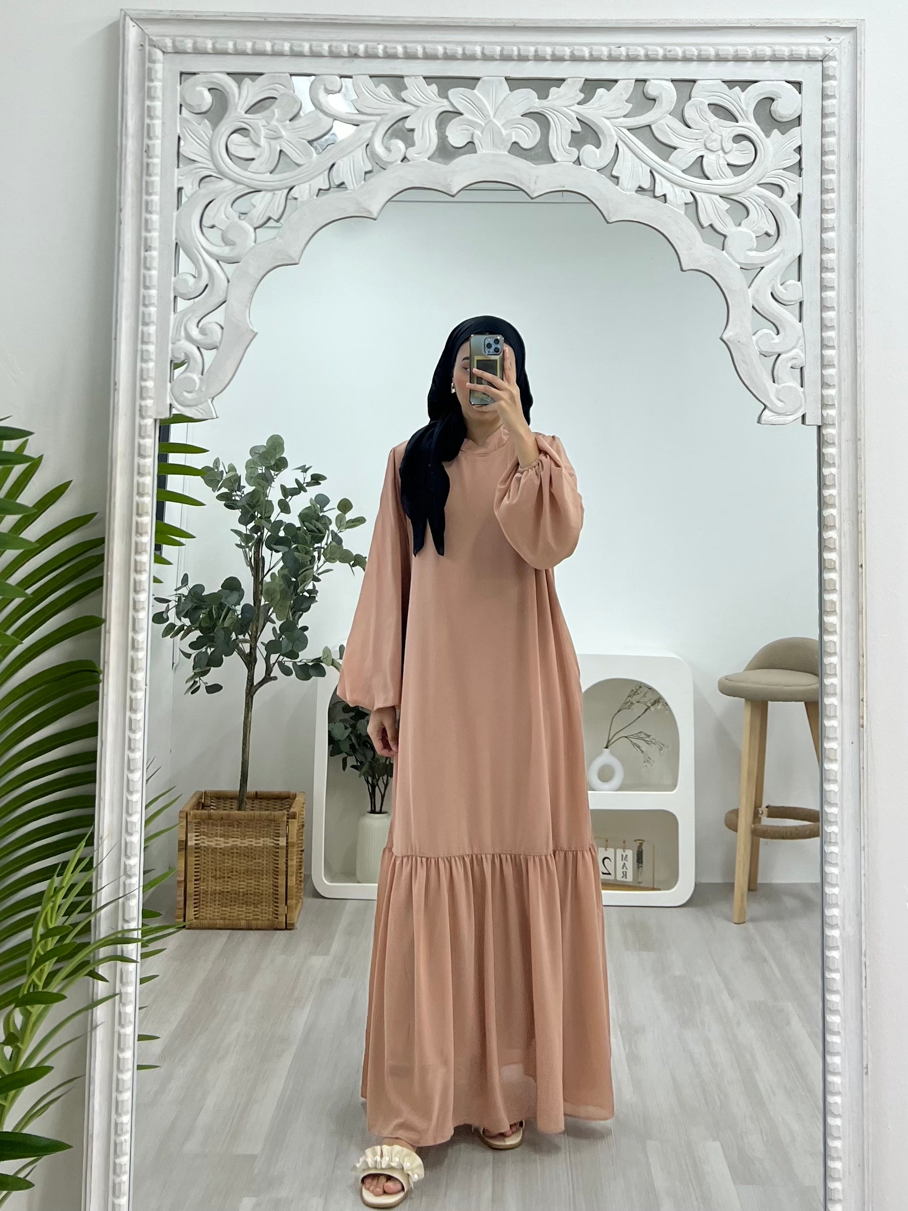 Sarah Tiered Chiffon Dress