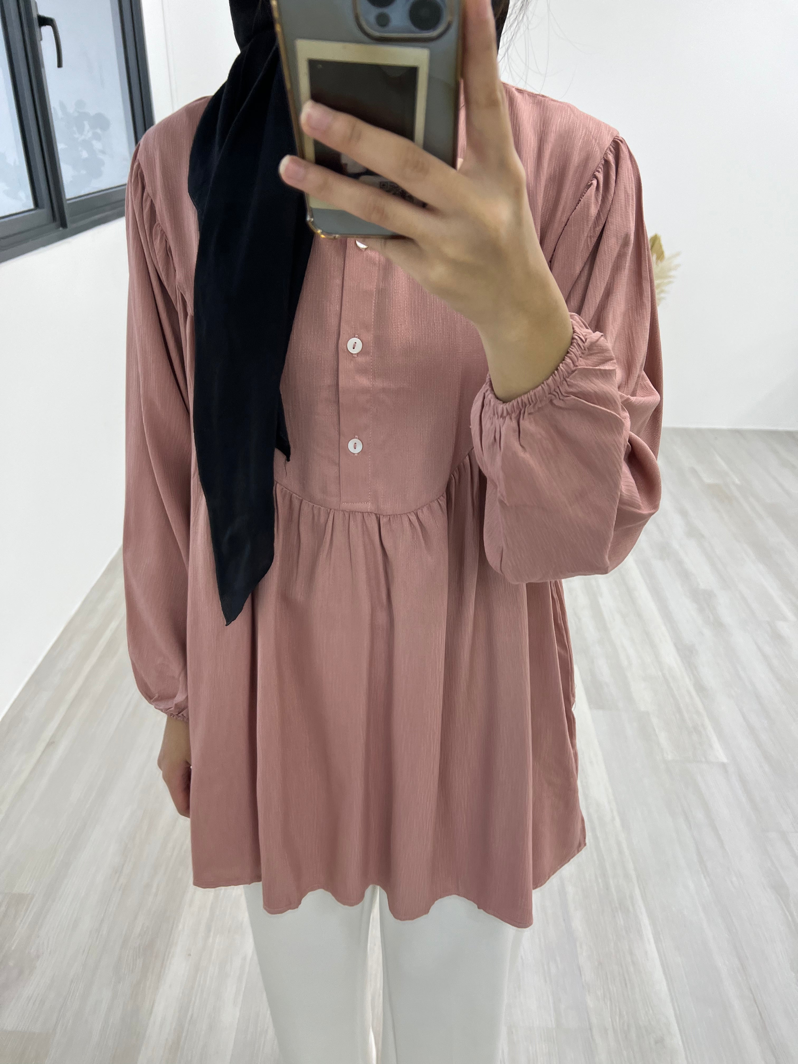 Modest Button-up Blouse