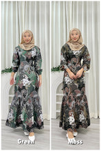 Load image into Gallery viewer, Batik Square Neck Ruffle Dress - Lanya
