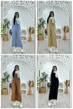 Load image into Gallery viewer, Ruffle Linen Pinafore Jumpsuit
