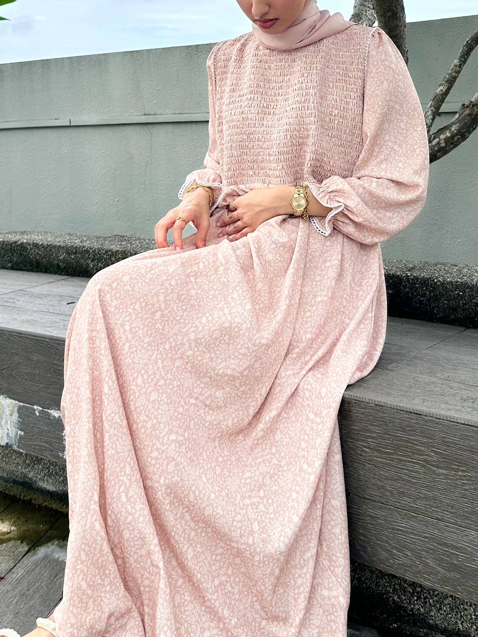 Antalia Smock Maxi Dress