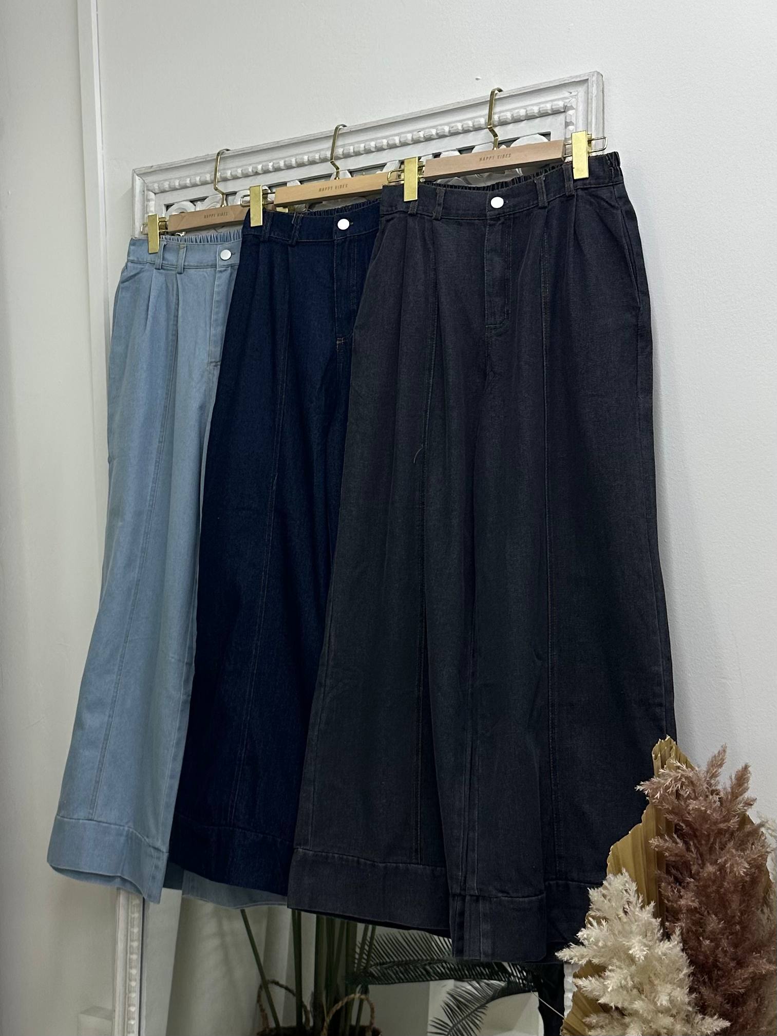 Warda Flared Denim Trousers