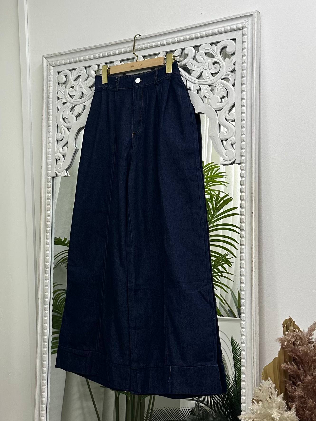 Warda Flared Denim Trousers