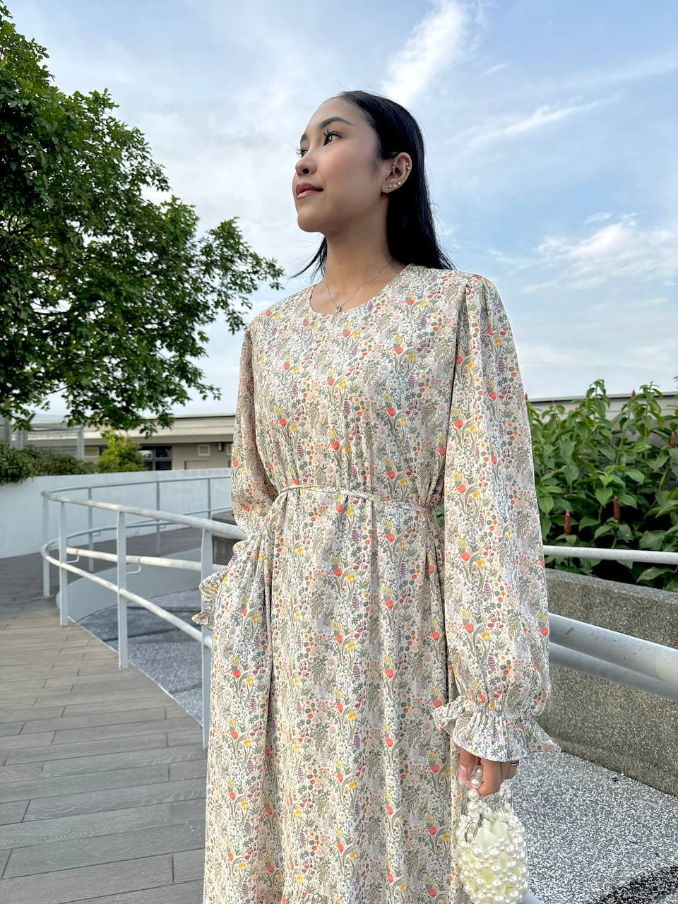 alma floral print tulle maxi dress Alma Maxi Dress – Happy Vibes