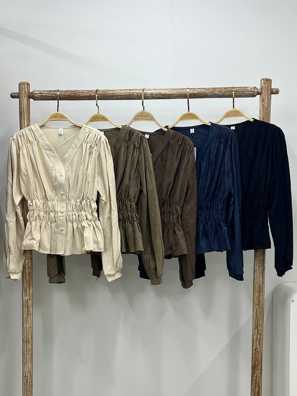Korean Peplum Blouse Soft material
