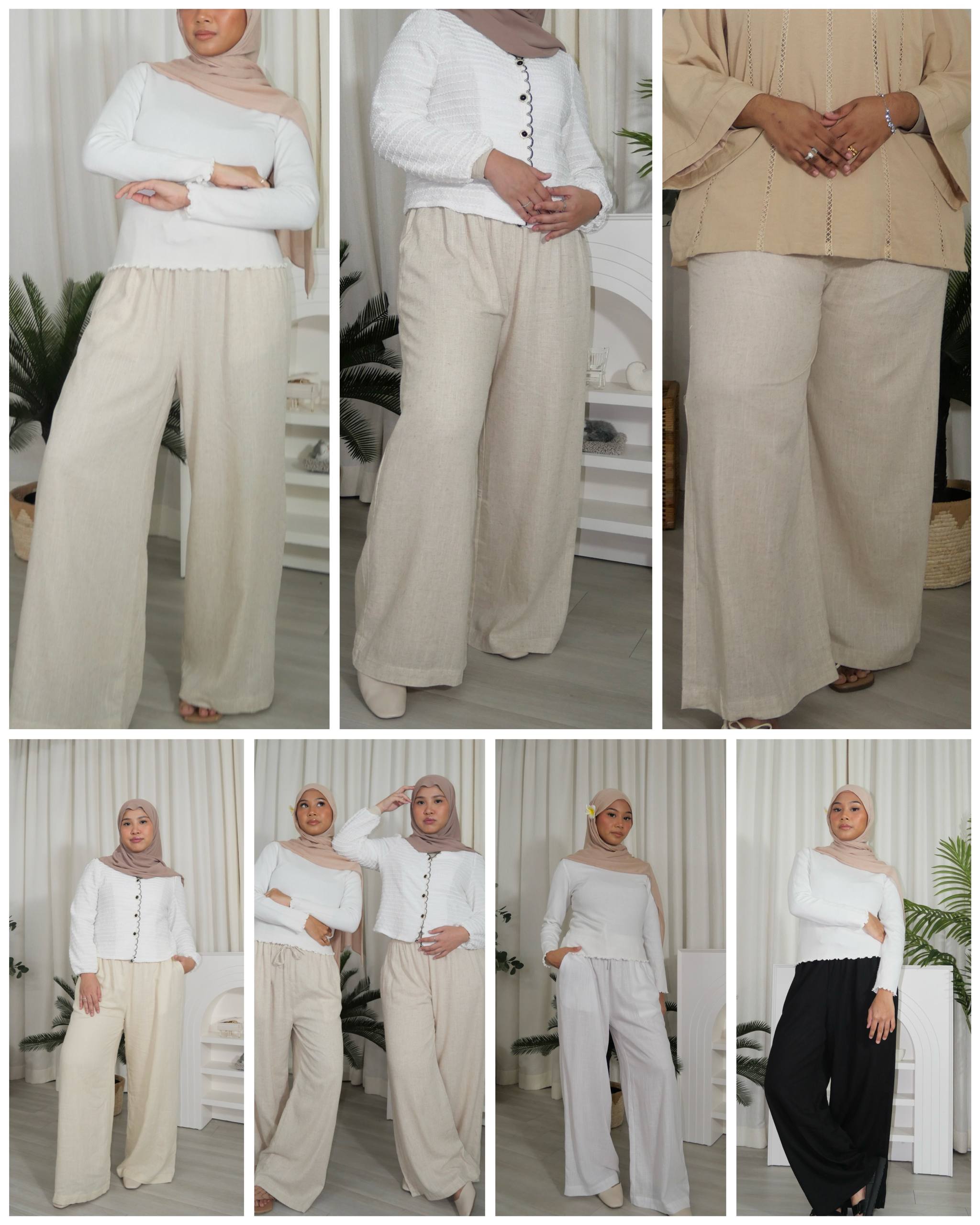 Linen Straight Pants