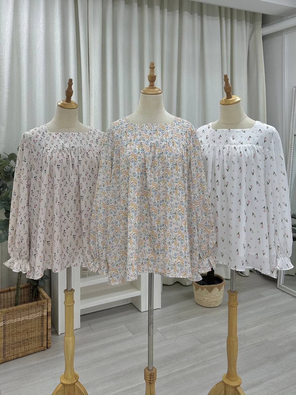 Farsi Printed Doll Chiffon Top