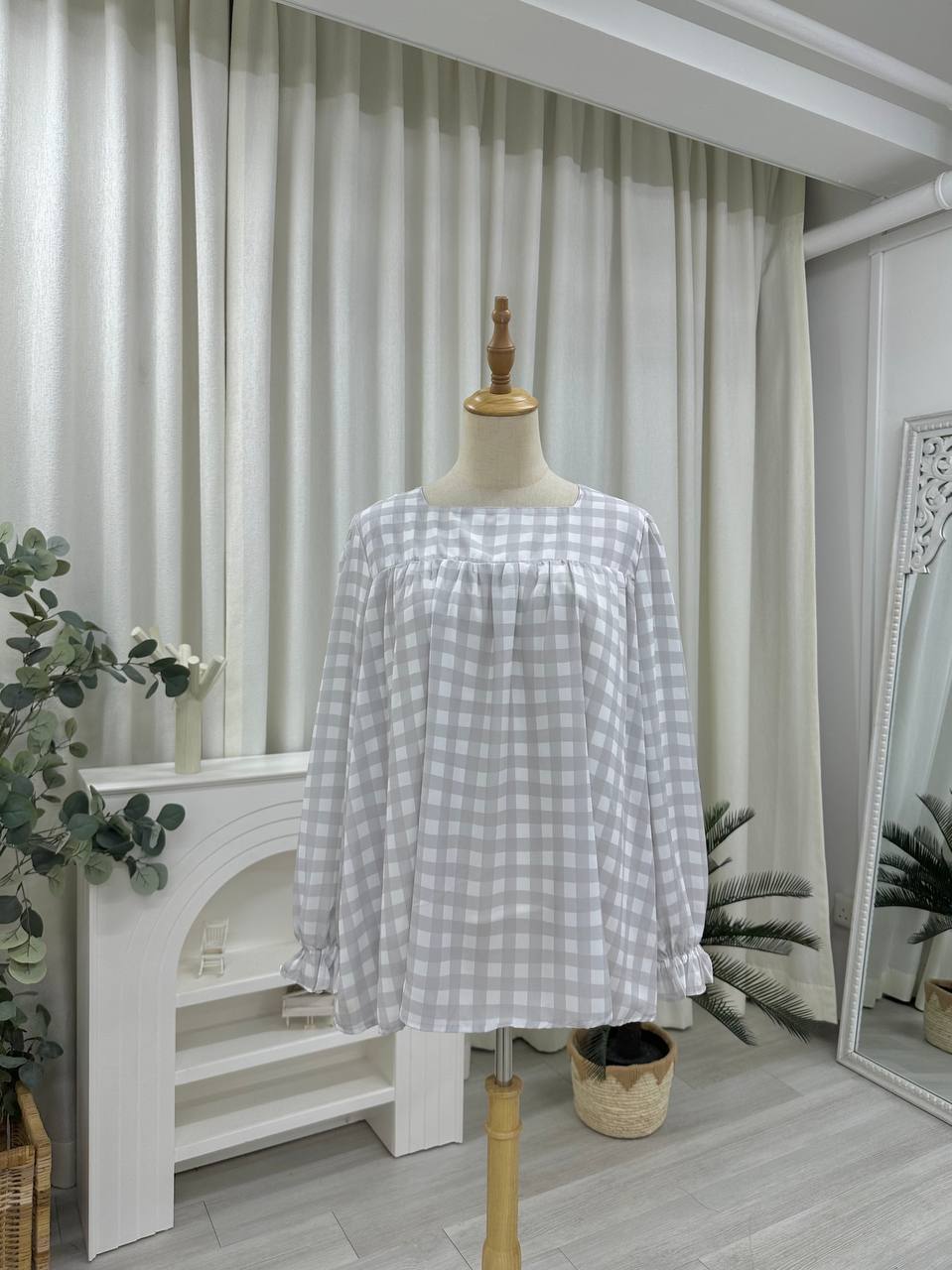 Farsi Printed Doll Chiffon Top