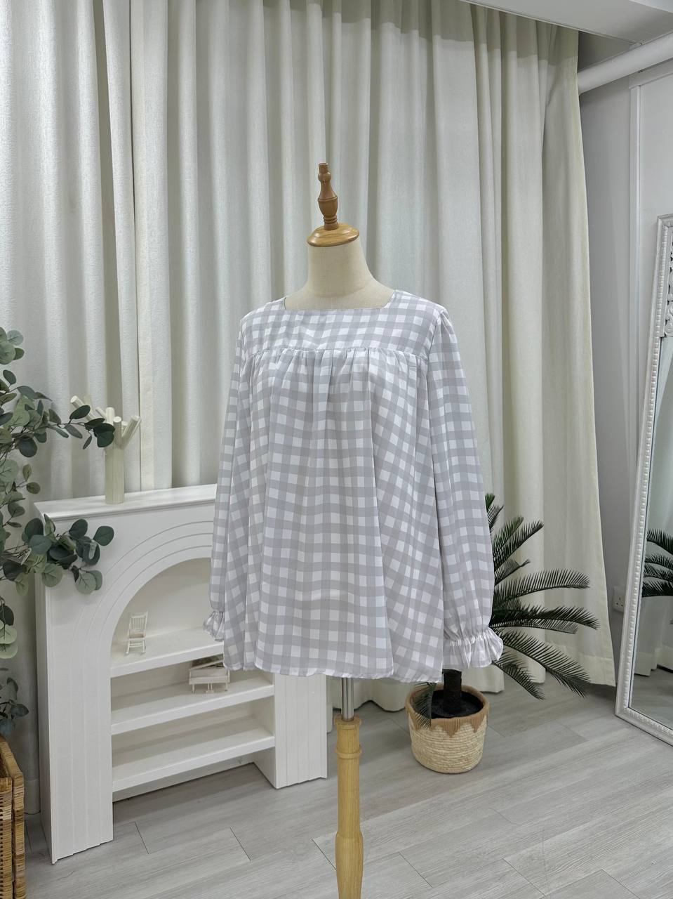 Farsi Printed Doll Chiffon Top