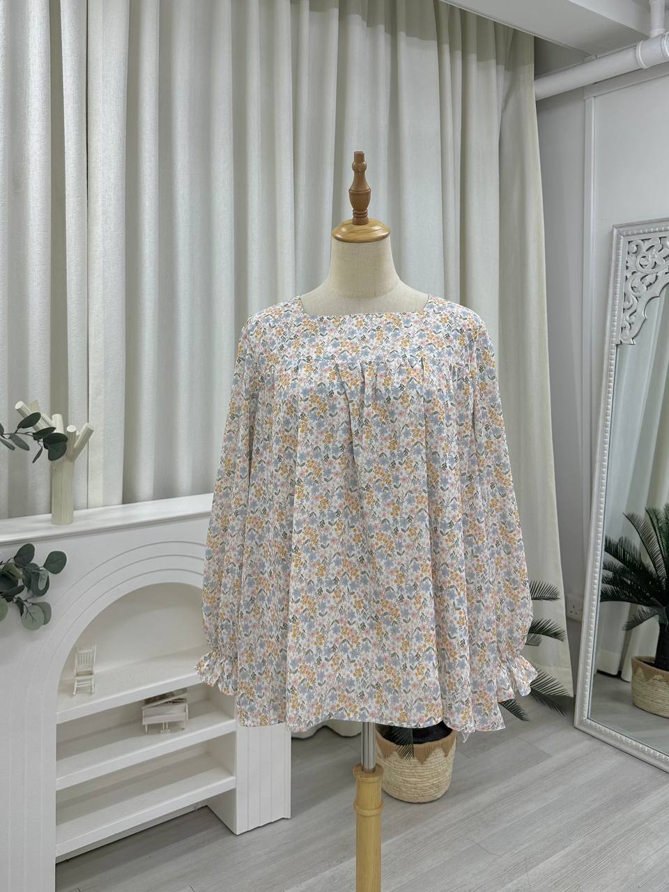 Farsi Printed Doll Chiffon Top