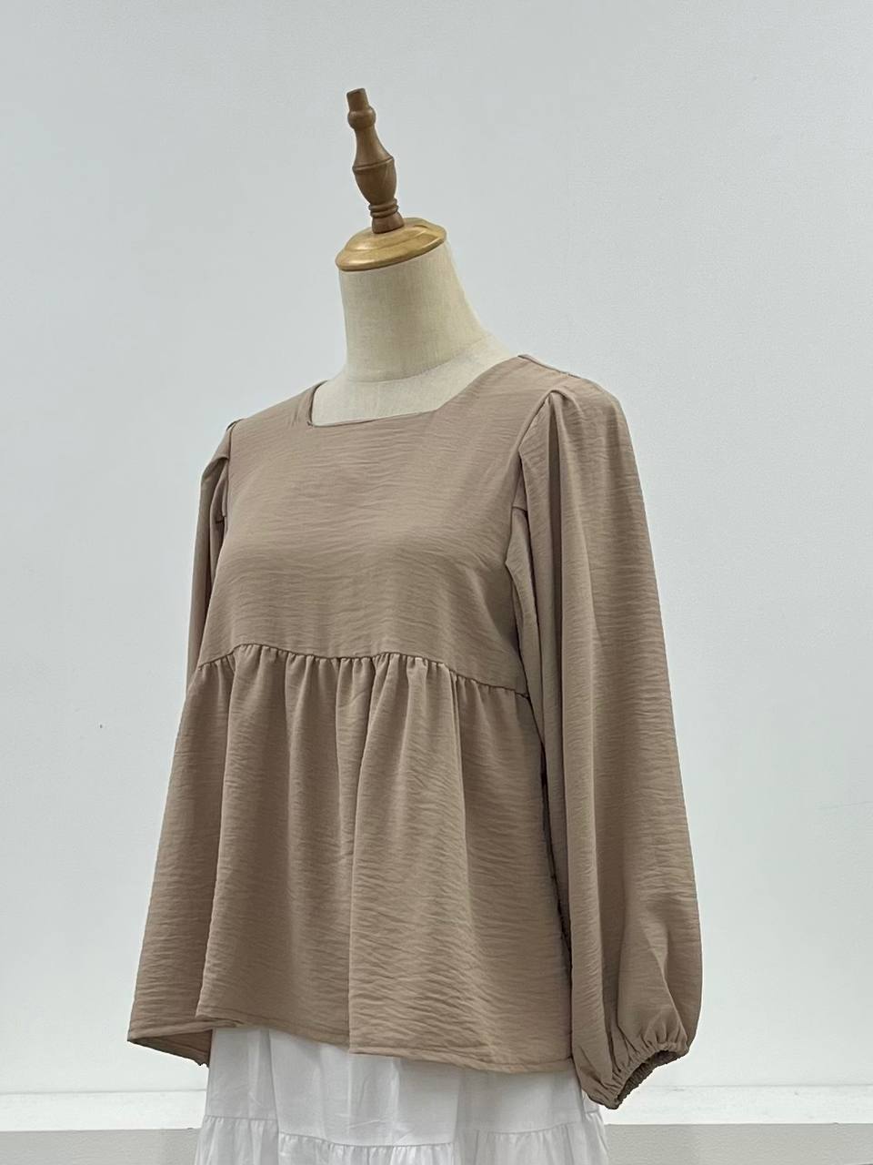 Square Neck Pia Crinkle Top