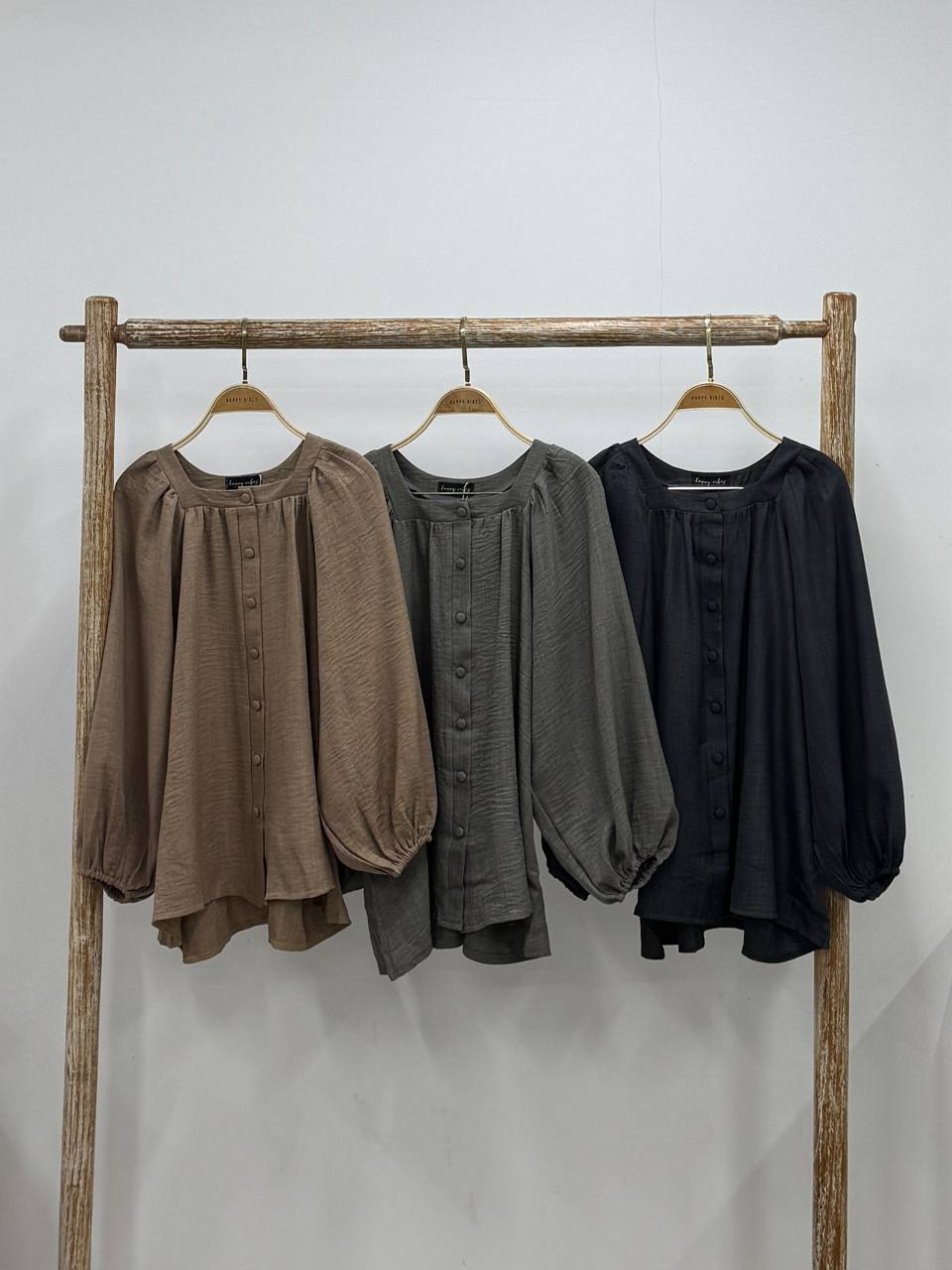 Thea Buttondown Plain Top