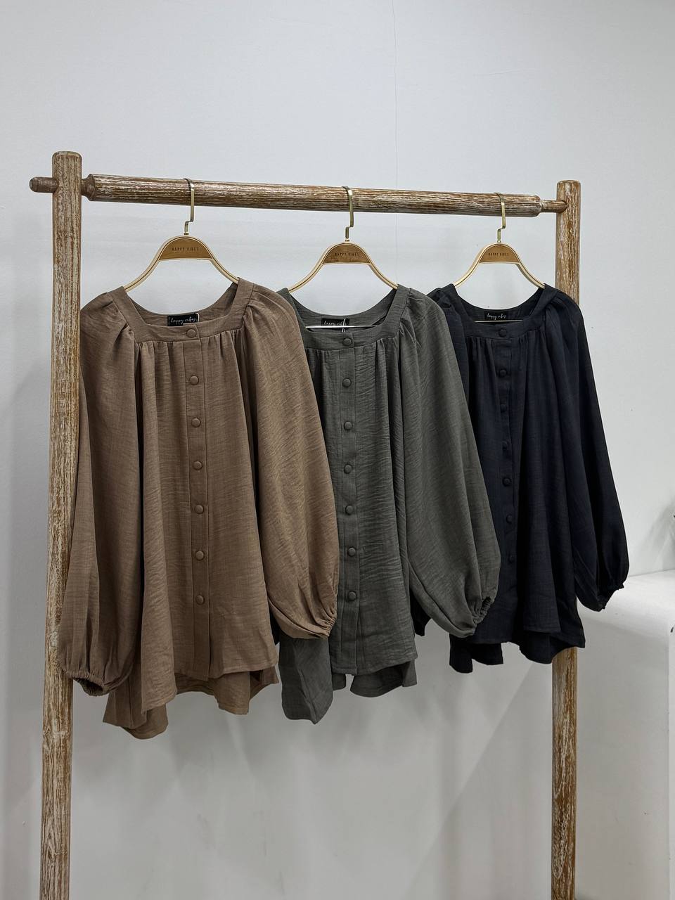 Thea Buttondown Plain Top