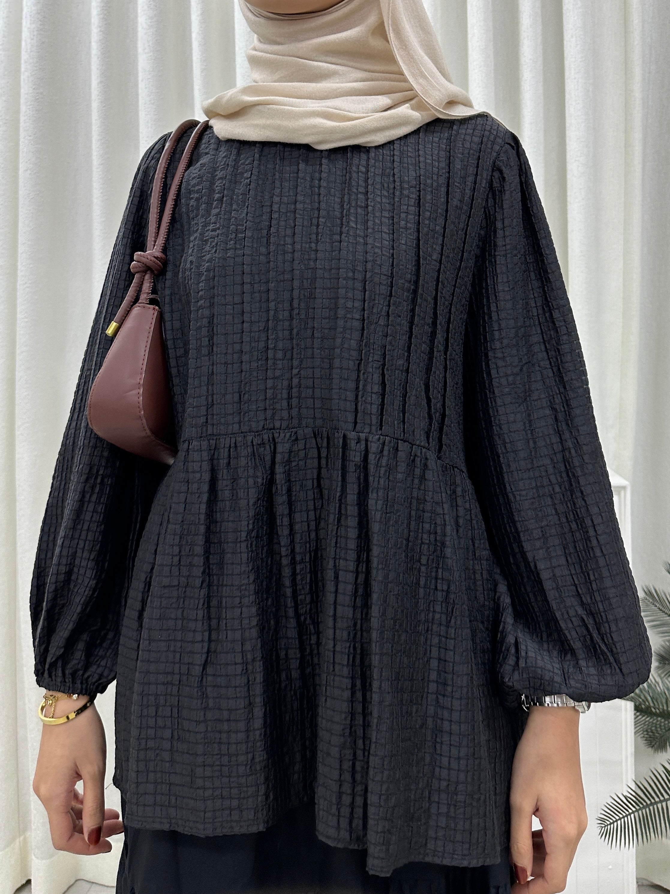 Doll Pleats Peplum Top