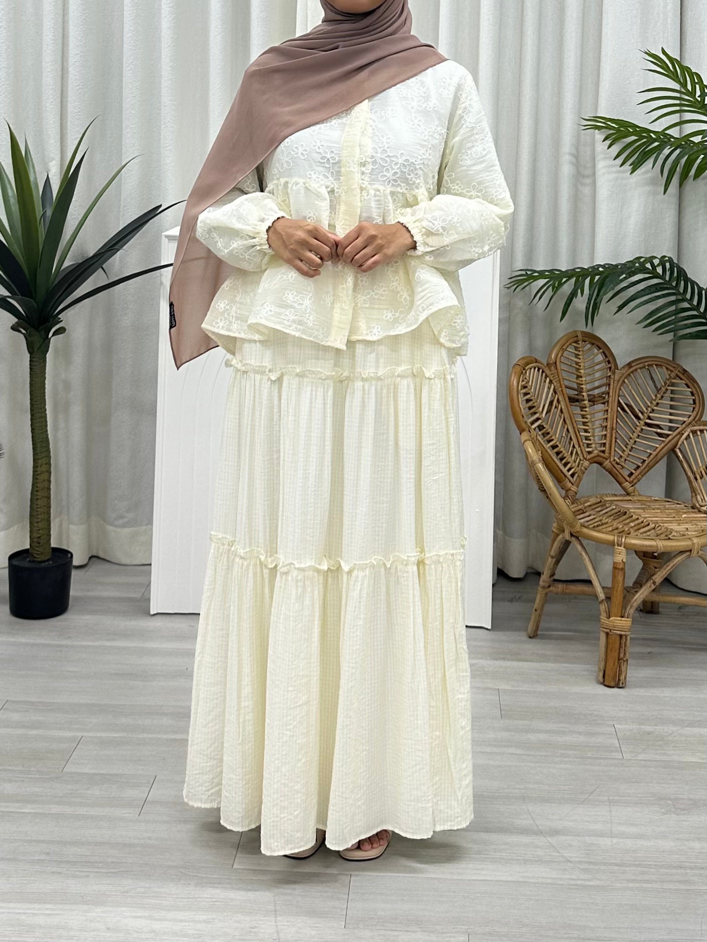 Rumi Embroidered Petals Top