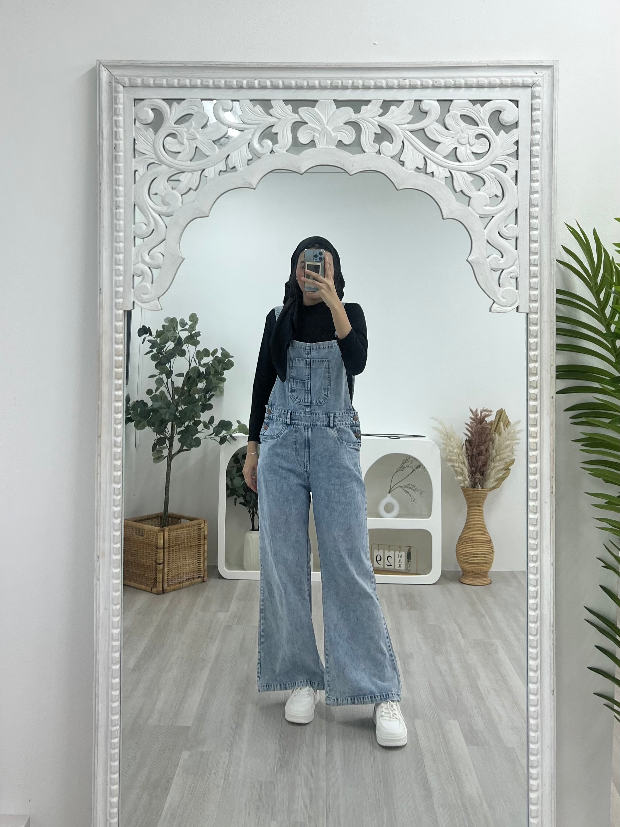 Denim Pinafore Overalls