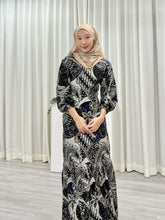 Load image into Gallery viewer, Batik Square Neck Ruffle Dress - Sandra
