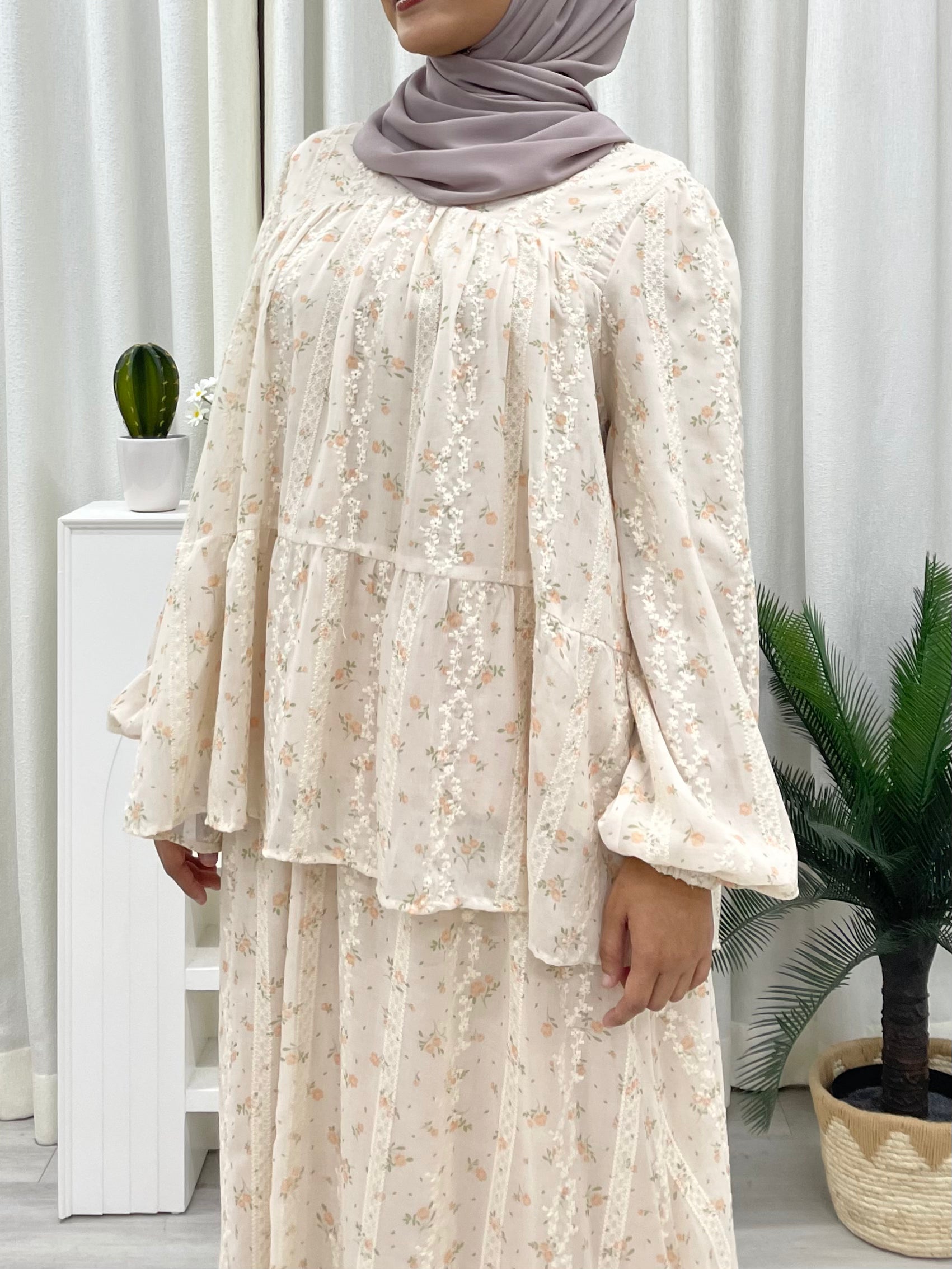 Tiers of Grace Elegant Skirt Set