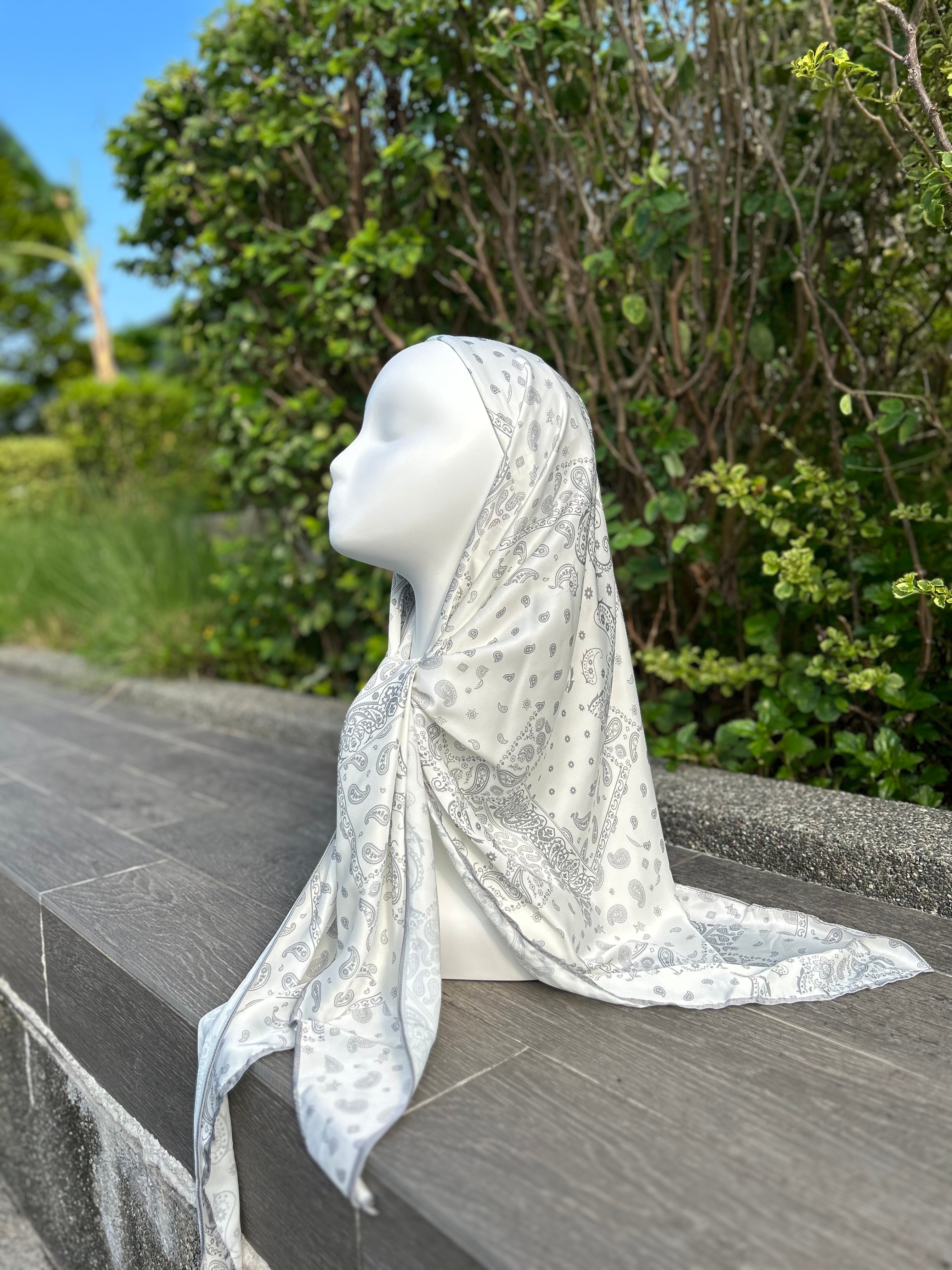 Triangle Satin Shawl - Bandana