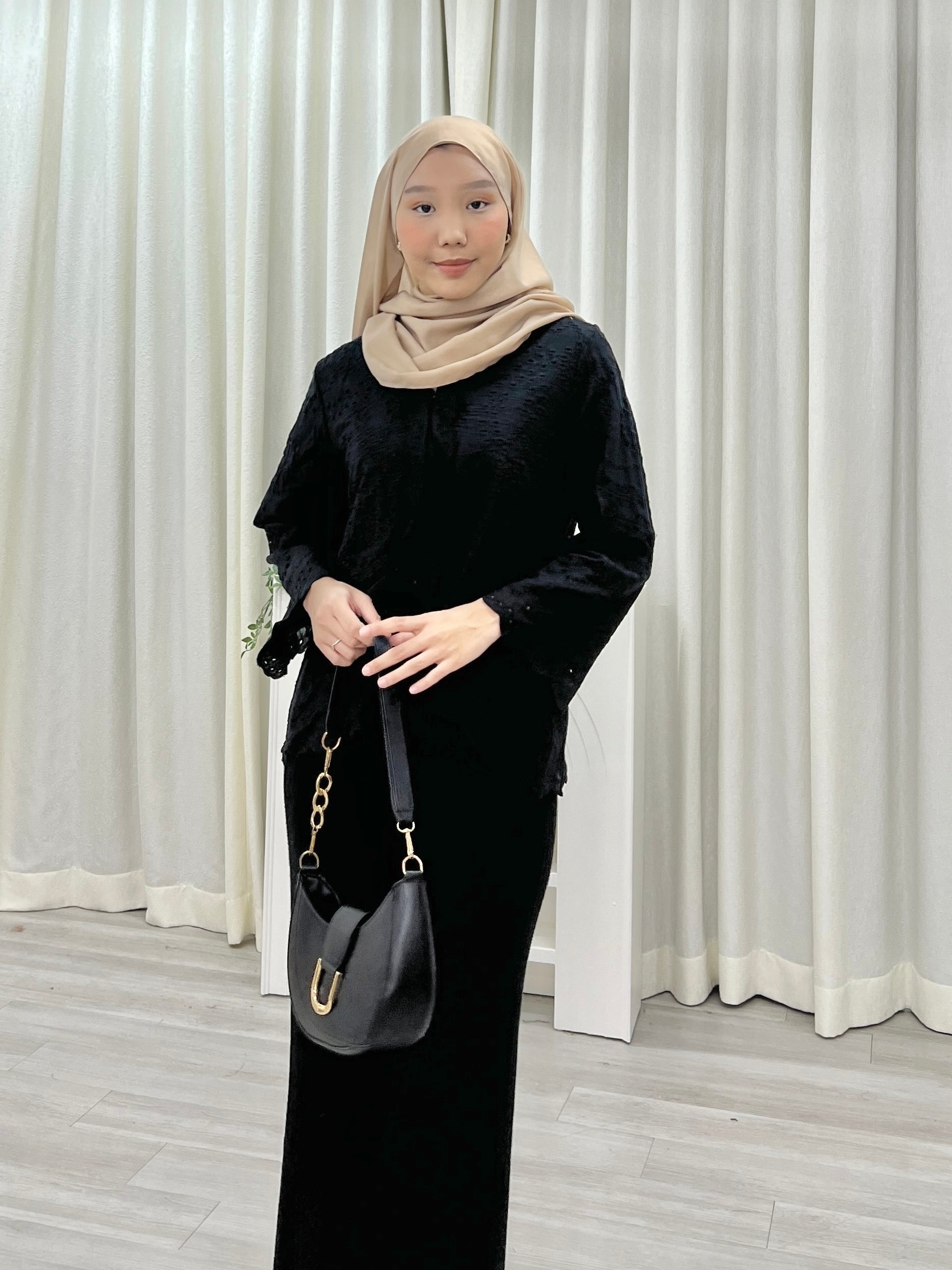 Zara Kebaya Eyelet Top