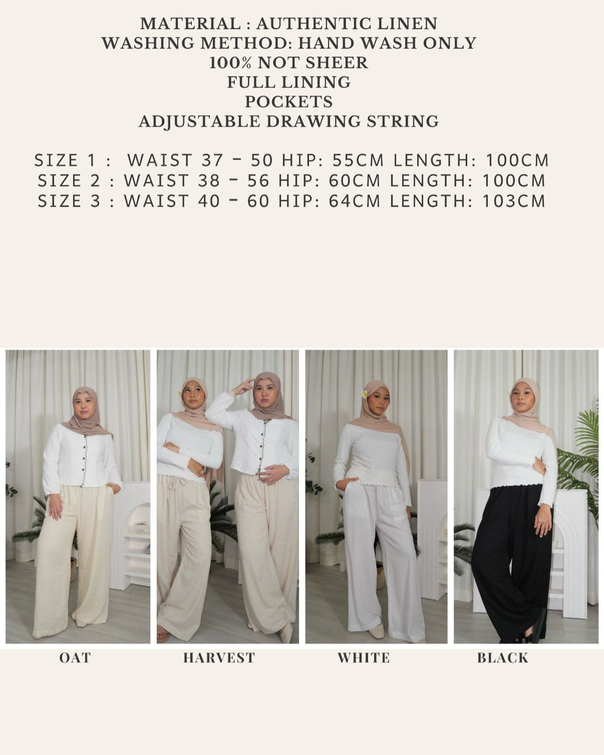 Linen Straight Pants