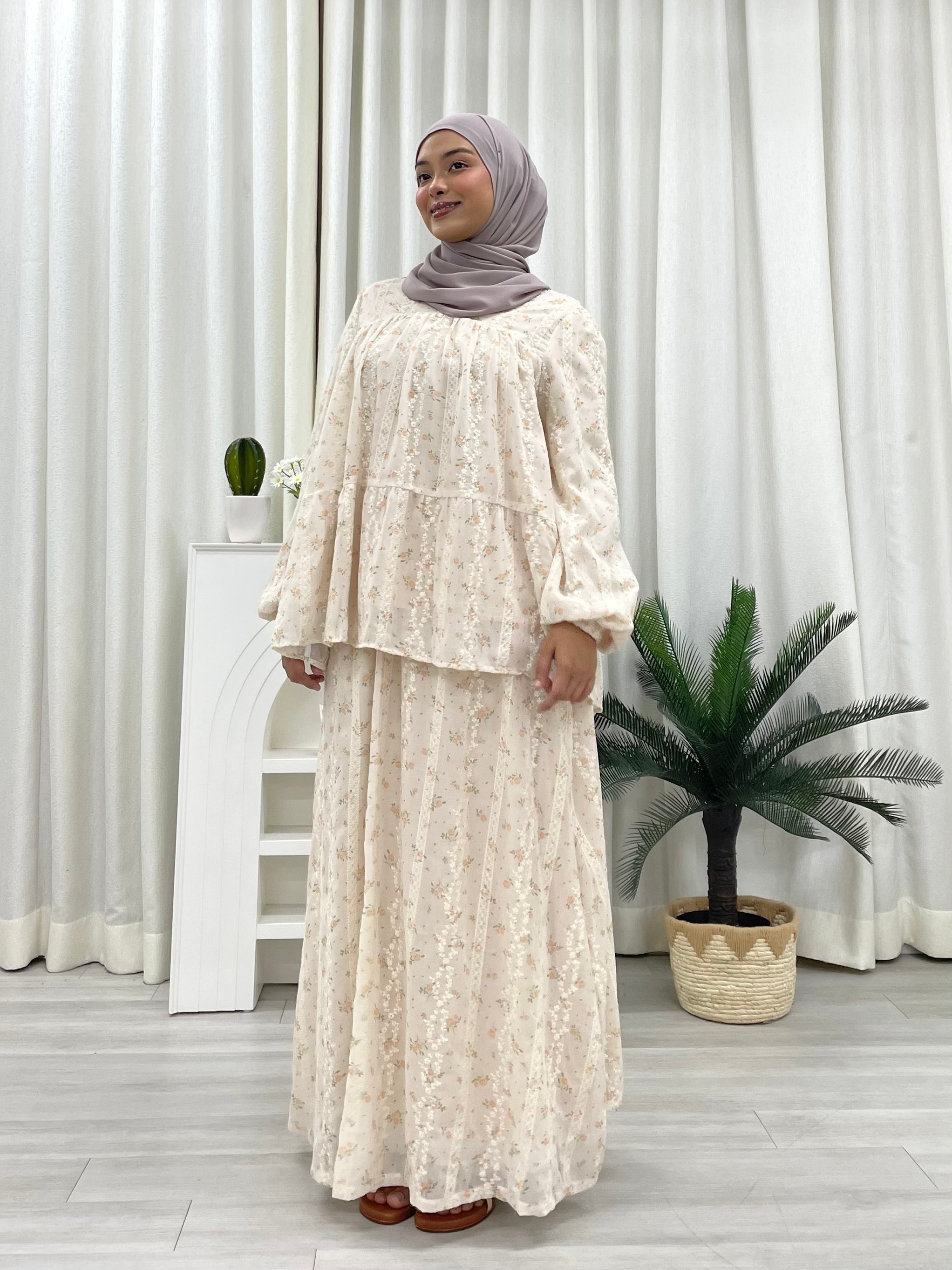 Tiers of Grace Elegant Skirt Set