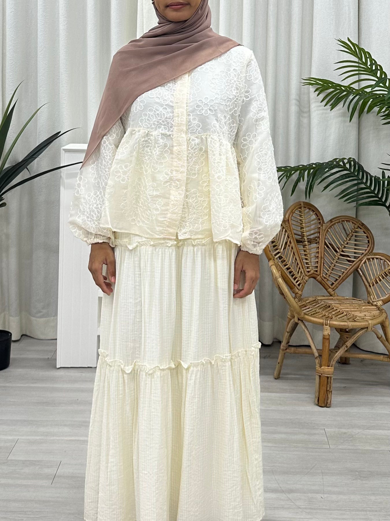 Rumi Embroidered Petals Top