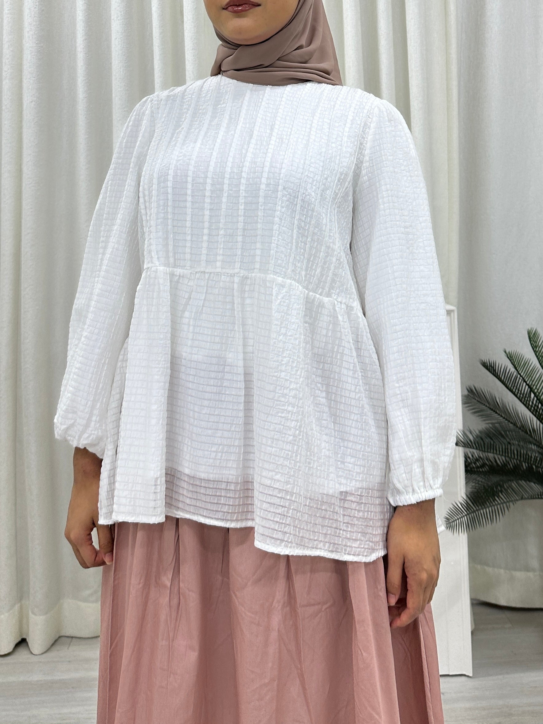 Doll Pleats Peplum Top